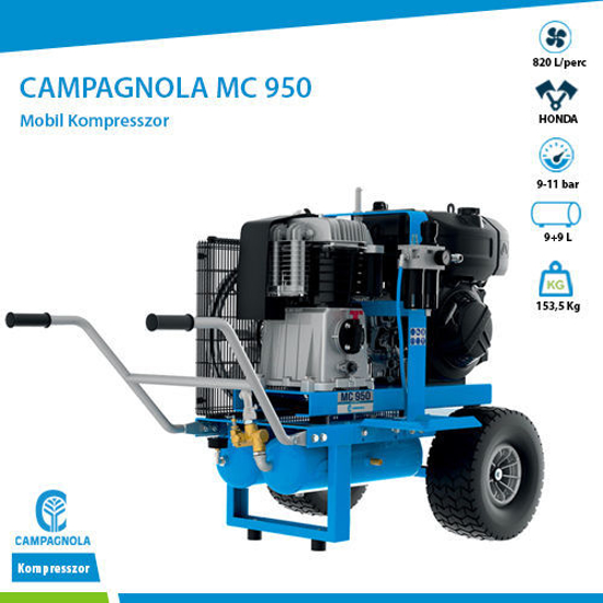 Picture of CAMPAGNOLA - MC 950 Mobil Kompresszor Kohler KD15-350, 6.8 HP dízel motorral