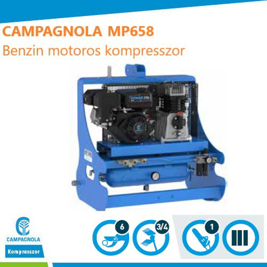 Picture of CAMPAGNOLA - MP658 benzis motoros kompresszor traktor függesztésre