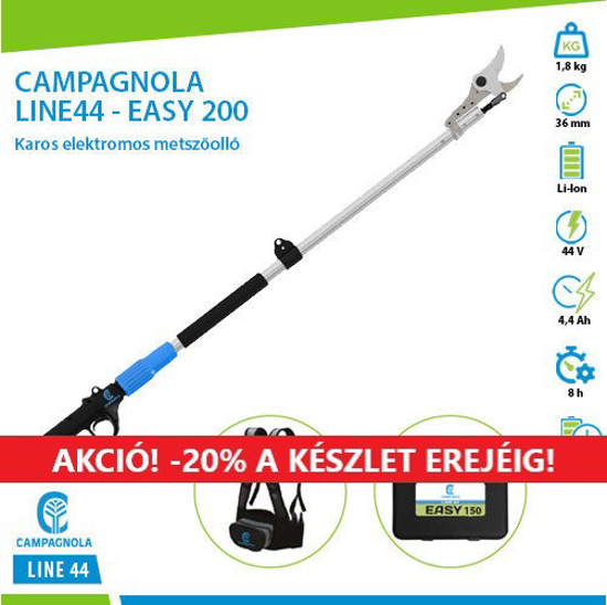 Picture of KIFUTOTT, NEM RENDELHETŐ TERMÉK! CAMPAGNOLA - Line44 - Easy 200 - Karos elektromos metszőolló készlet