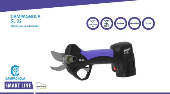 Picture of Smart Line SL32 V1 - by Campagnola - Elektromos kompakt metszőolló készlet, 1 db akkumulátorral